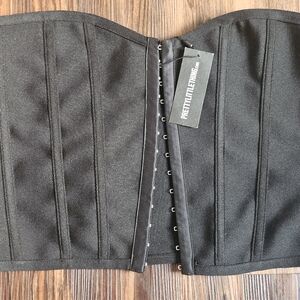 PrettyLittleThing Black Corset